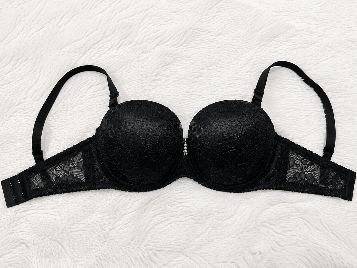 Majestic Wine Satin-Lace Bra