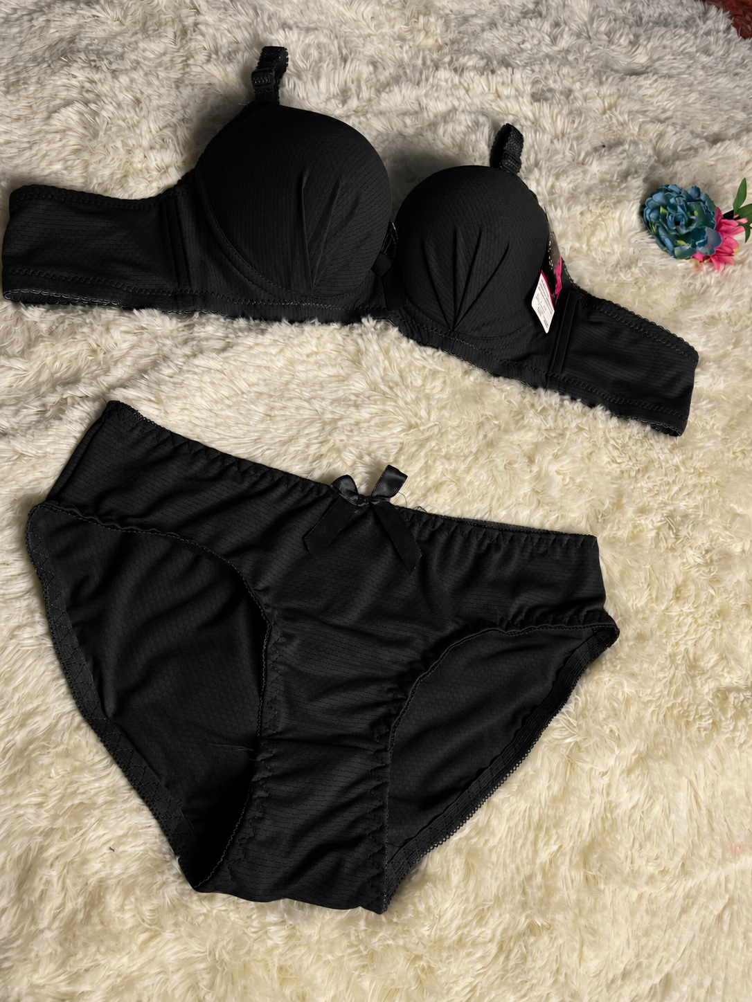 Blossom Pleat Bra Set
