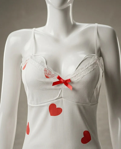 Amour Heart Print 3-Piece Nightwear Set
