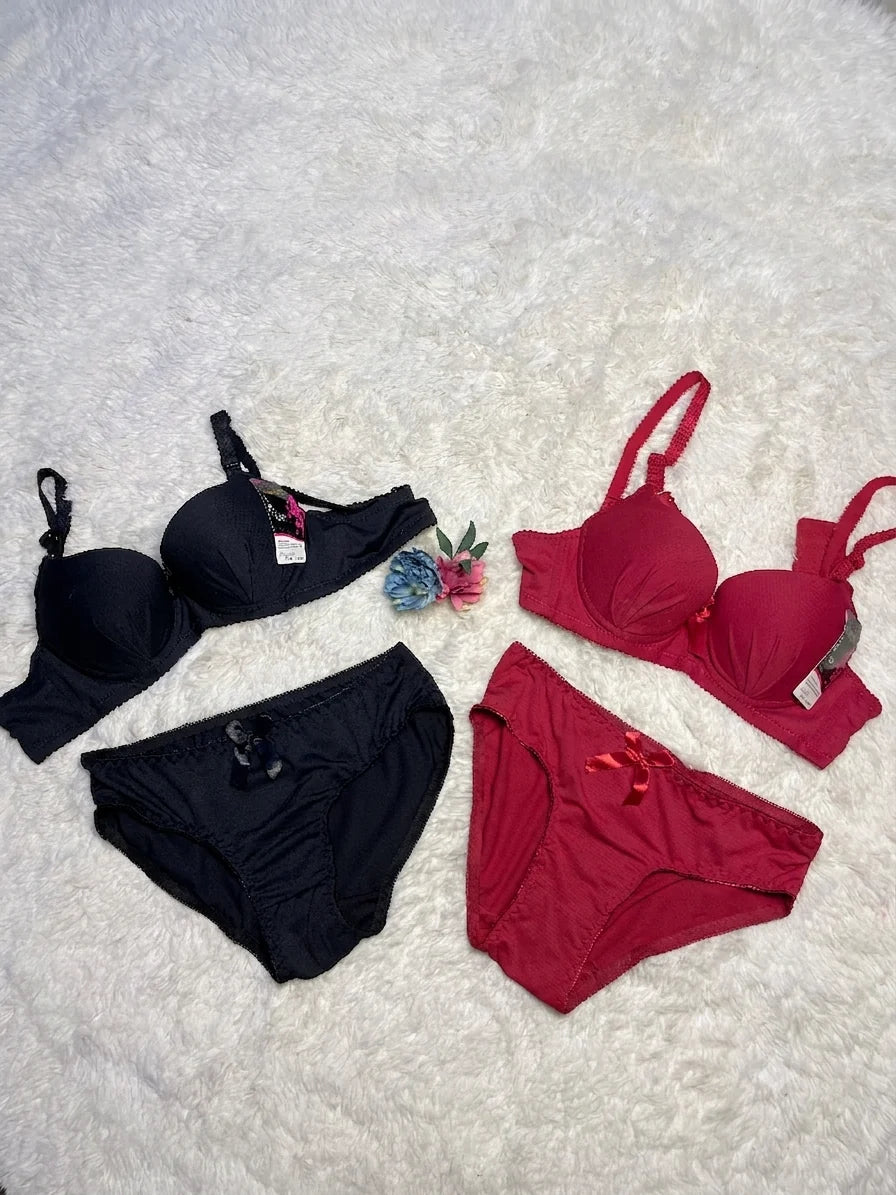 Blossom Pleat Bra Set