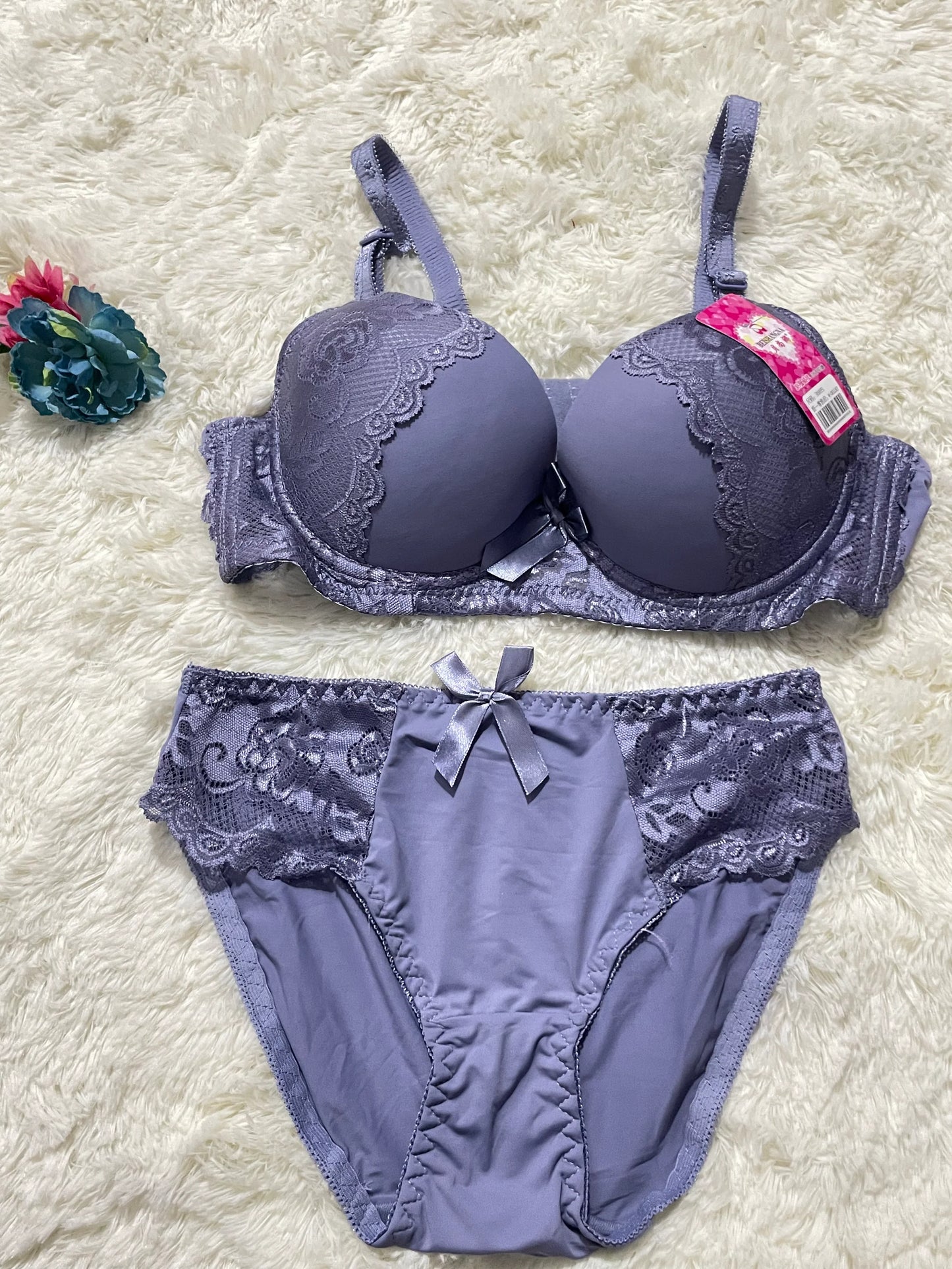 Serene Lace Elegance Bra Set