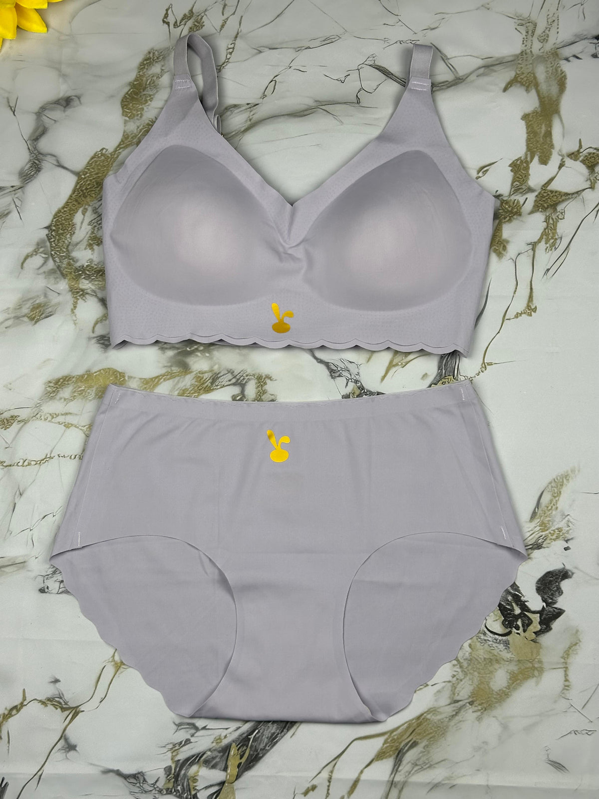 Seamless Comfort Bra & Panty Set – Premium Soft Fabric with Removable Pads
